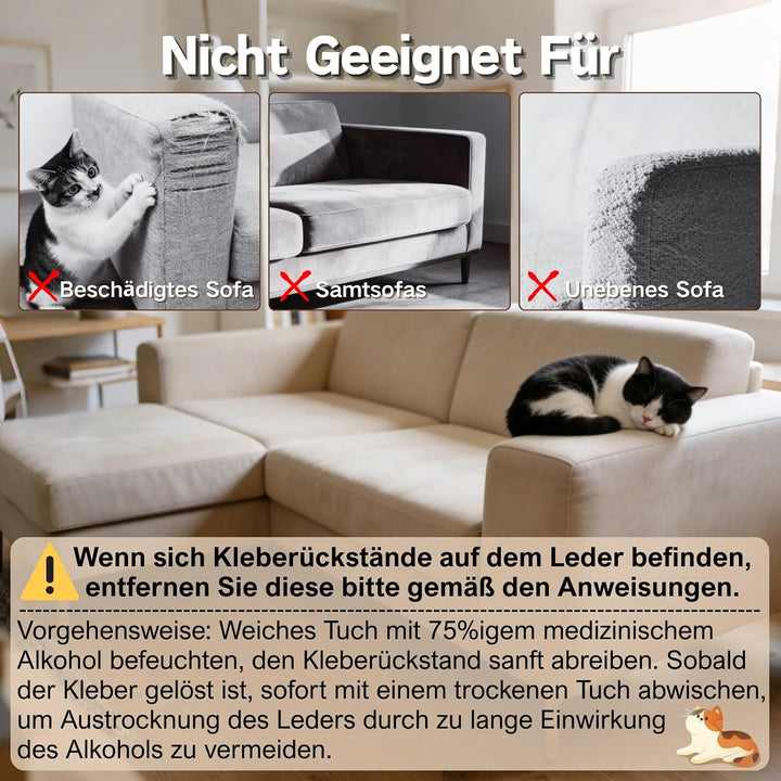 Kratzschutz Sofa Katze Transparent Selbstklebend Tape 5m x 45cm | SANLI TAPE Katzen Kratzschutz Extr