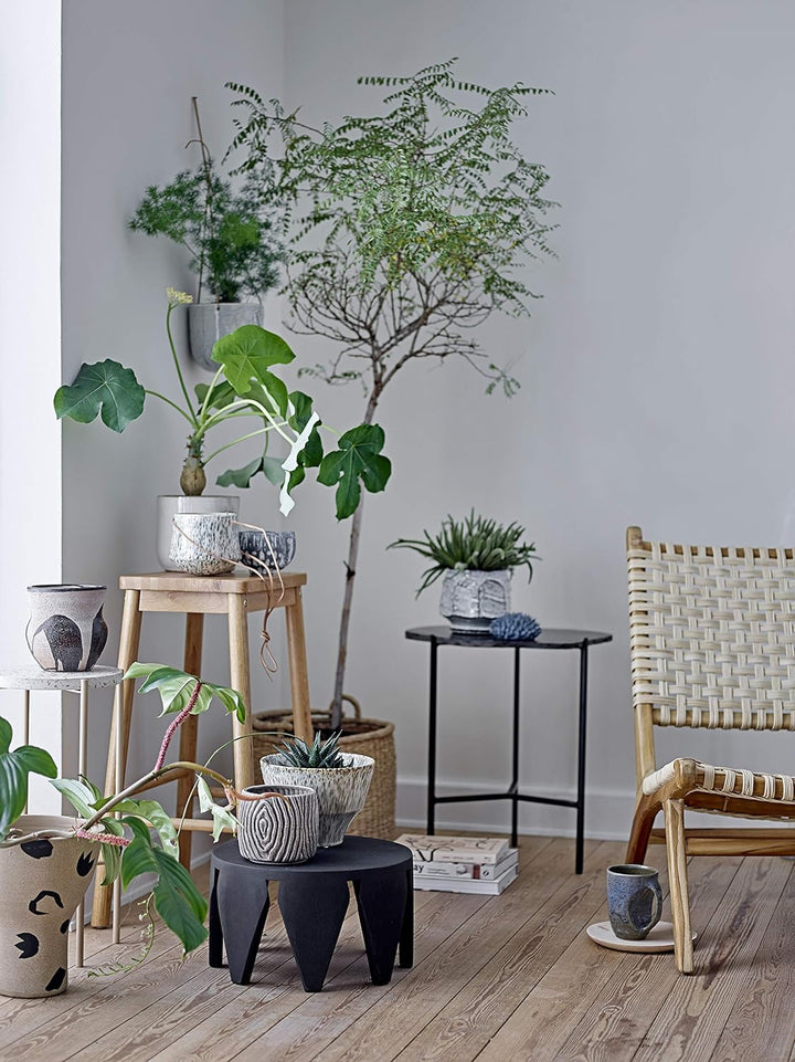 Bloomingville Blumentopf Nala, schwarz, Terrakotta