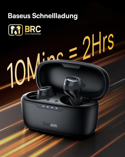 Baseus Bluetooth Kopfhörer Kabellos mit -48dB Hybride Aktive Geräuschunterdrückung, 140 Std. Wiederg