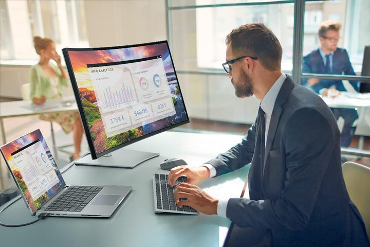 Dell Premier Kabellose Tastatur und Maus für mehrere Geräte — KM7321W — Französisch (AZERTY), Schwar