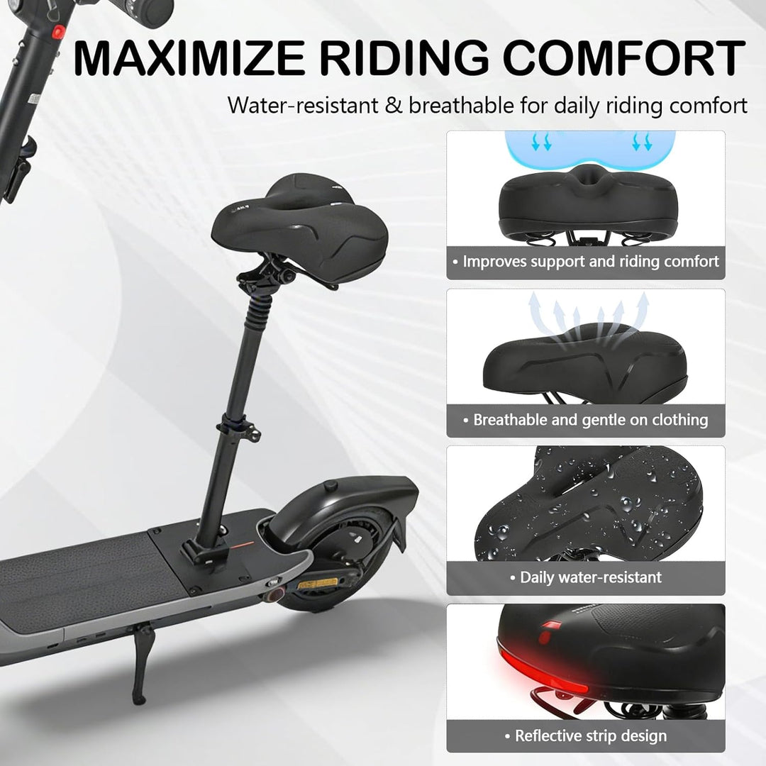 Höhenverstellbarer Klappsitz für Elektroroller, kompatibel mit Segway Ninebot F3/E3/E3Pro Roller, 45