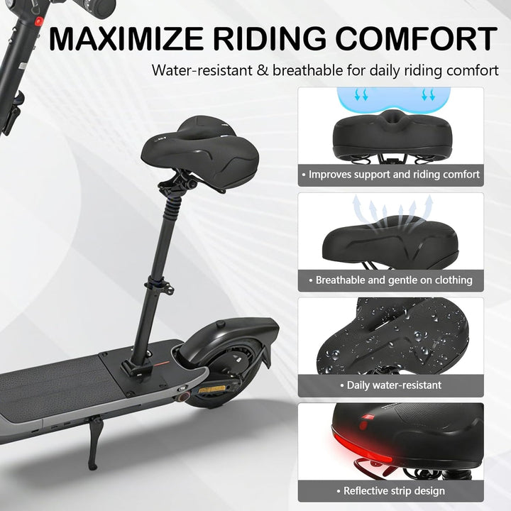 Höhenverstellbarer Klappsitz für Elektroroller, kompatibel mit Segway Ninebot F3/E3/E3Pro Roller, 45