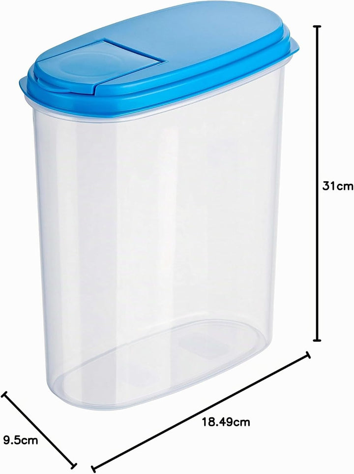 Kigima Schüttdosen Streudosen Vorratsdosen 2L (3 STK) Blau