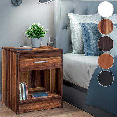 Casaria® Nachttisch mit Schublade 50cm Boxspringbett Komforthöhe Ablage Schlafzimmer Schrank Nachtkä