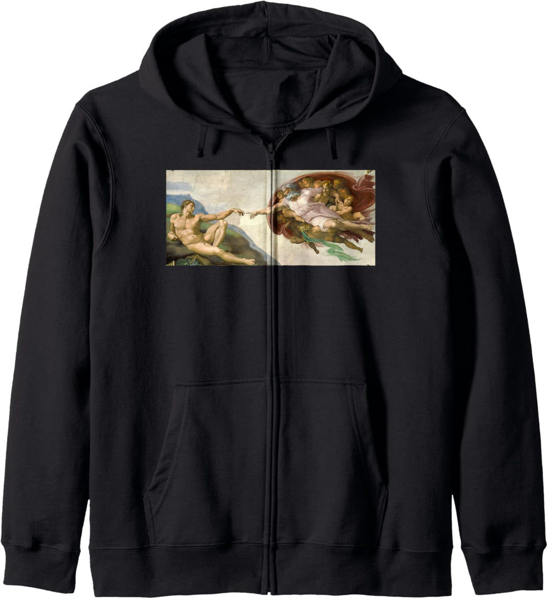 Great Art Painting Michelangelo Creation of Adam Kapuzenjacke