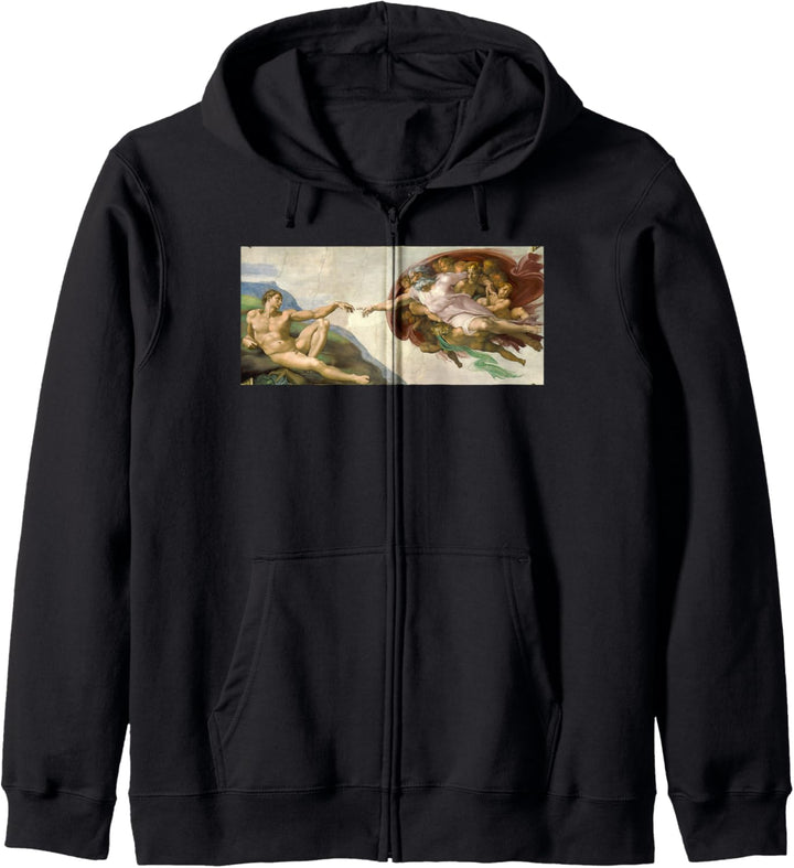 Great Art Painting Michelangelo Creation of Adam Kapuzenjacke