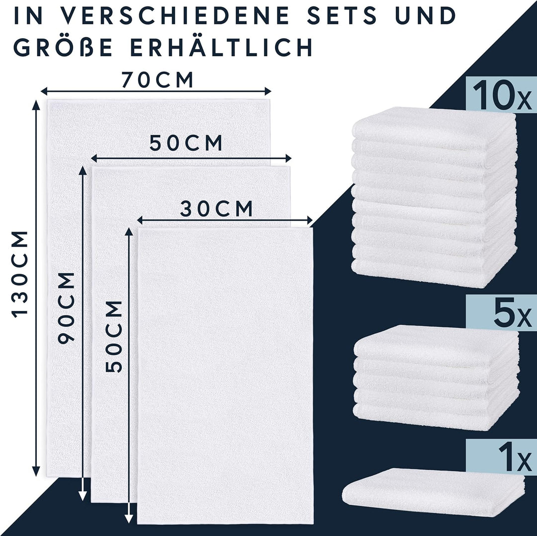 Moon 5er Pack Microfaser, Friseur, Handtücher, Salonhandtücher, ca. 70x130 cm von Floringo mit saugs