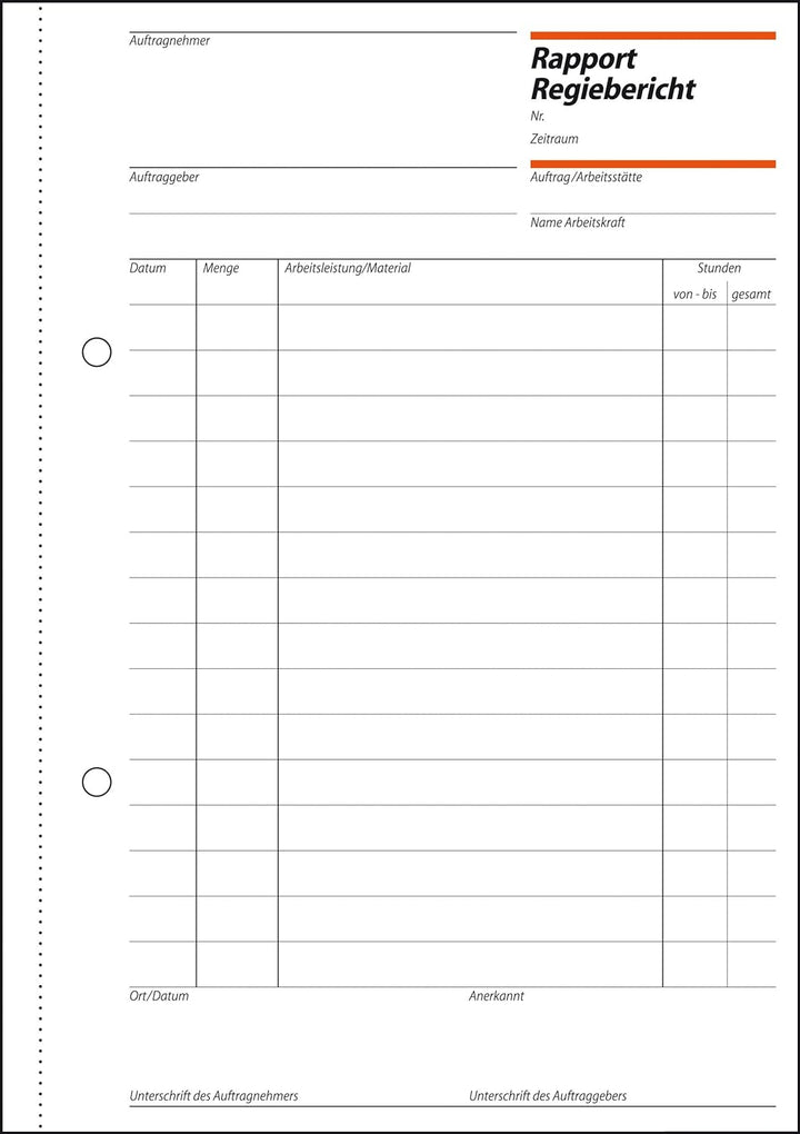 SIGEL RP510/10 Rapport / Regiebericht A5, 100 Blatt, 10er Pack 10 Stück, 10 Stück