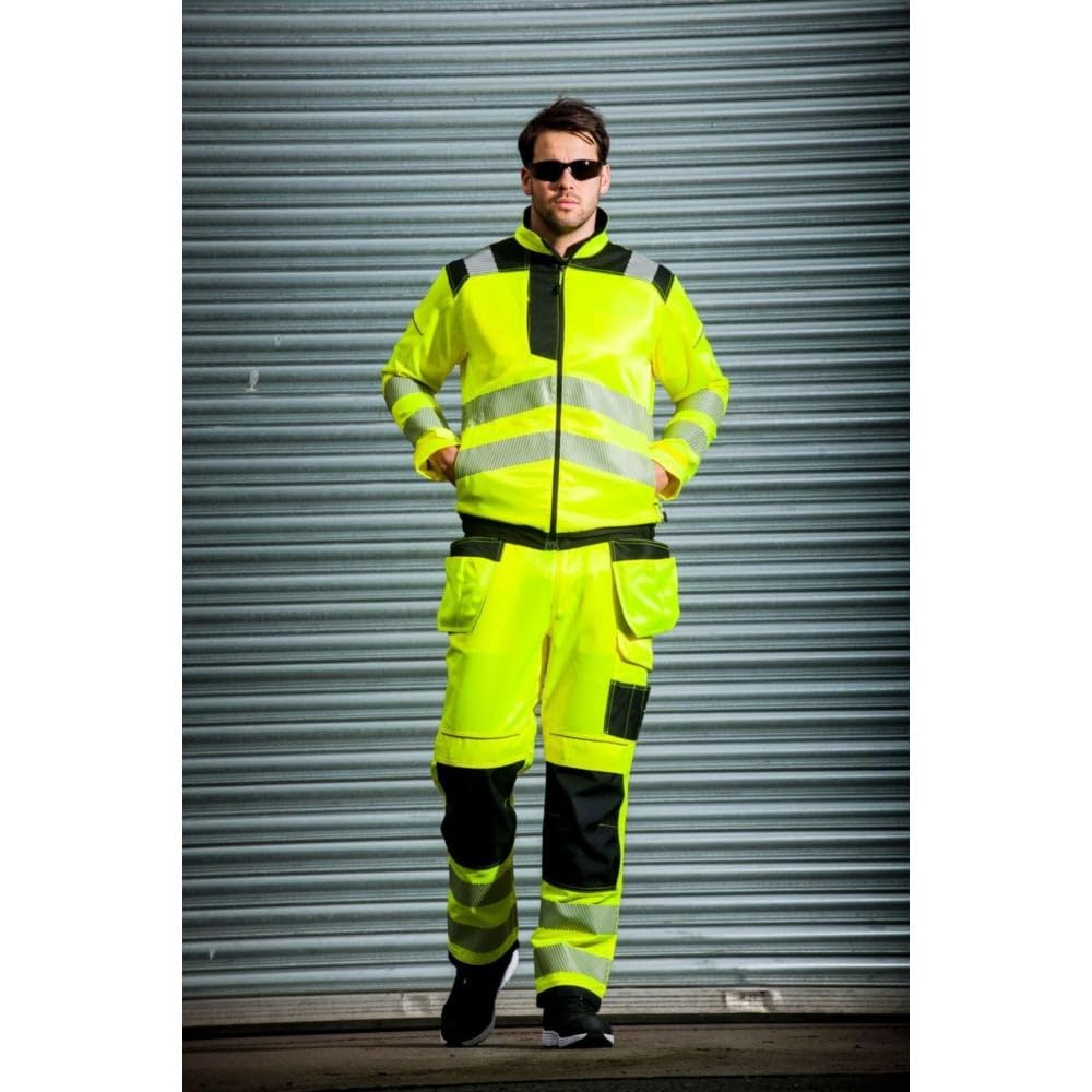 Portwest PW3 Warnschutzjacke, Grösse: XXXL, Farbe: Gelb/Schwarz, T500YBRXXXL