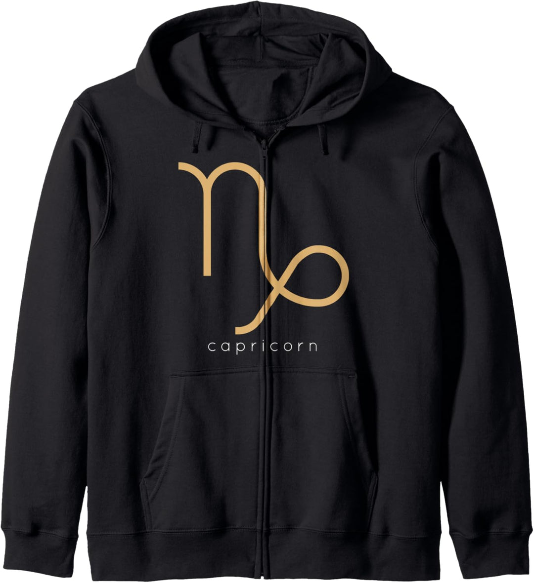 Minimalistisches Sternzeichen Steinbock Kapuzenjacke