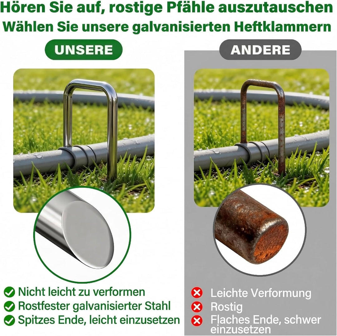 AMAGABELI GARDEN & HOME 500 Erdanker Bodenanker Anti-Rost Stück Aus Gehärtetem 150 MM Durchmesser Ø