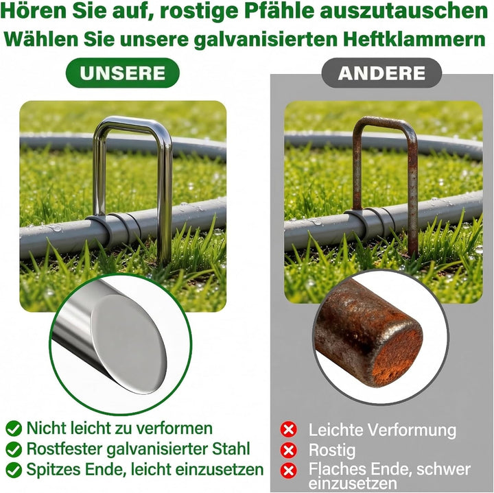 AMAGABELI GARDEN & HOME 500 Erdanker Bodenanker Anti-Rost Stück Aus Gehärtetem 150 MM Durchmesser Ø