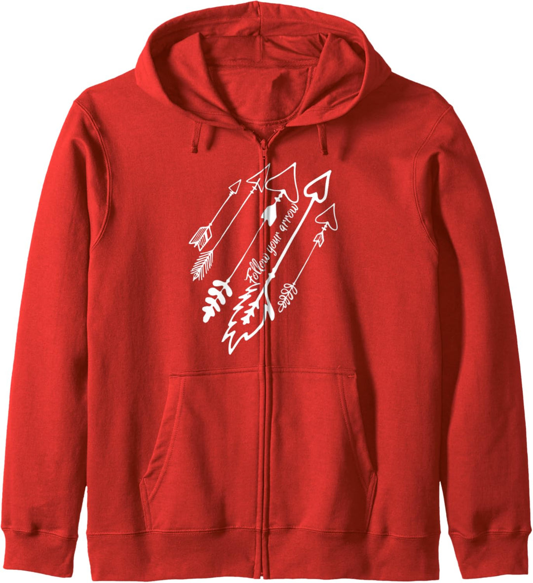 Valentines Follow Your Arrow Heart Love Kapuzenjacke