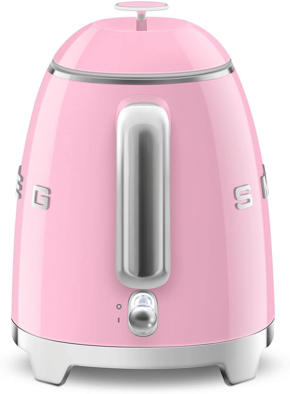 Smeg, Kleiner elektrischer Wasserkocher KLF05PKEU 0,8 L, Edelstahlfilter, Sicherheitsautomatik, Wass