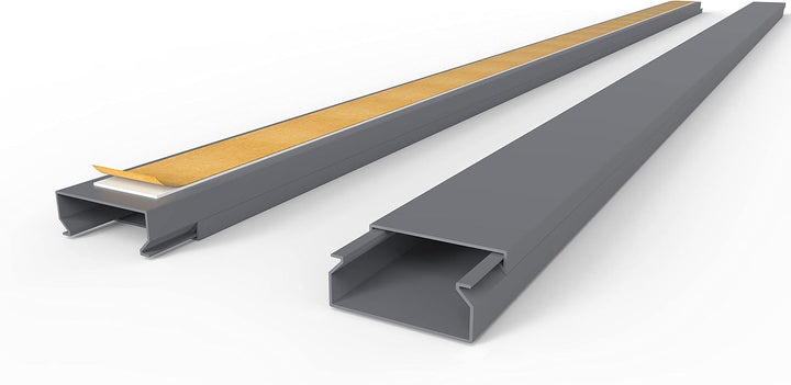 Kabelkanal Selbstklebend Pro mit Schaumklebeband, Kabelschacht 20m 40x16mm - 20x1m, Gray - Grau 20m