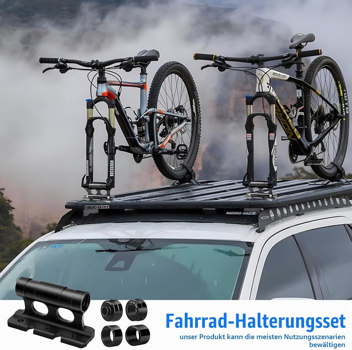 peiyee 2 Stück Gabelhalterung Fahrrad, Auto Fahrrad Dachträger Gabelhalterung, Fahrrads Gabelträger