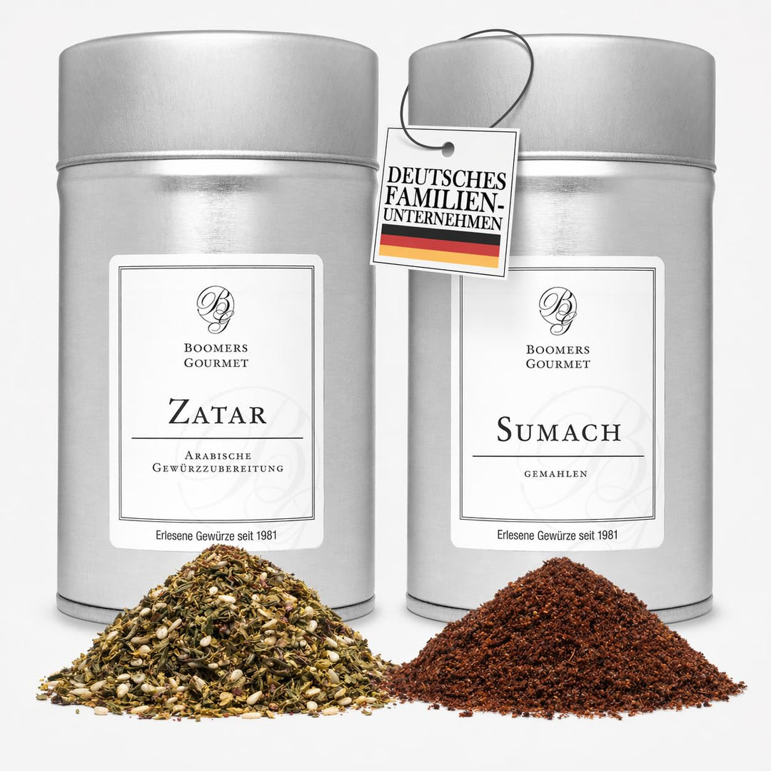 Boomers Gourmet - Orientalische Gewürze Set, Sumach Gewürz I Zatar Gewürzmischung nach Ottolenghi Ge