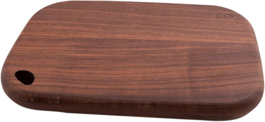 Point-Virgule Servierbrett aus Walnussholz, perfekt zum Servieren von Vorspeisen und Käse, 22,5x15cm