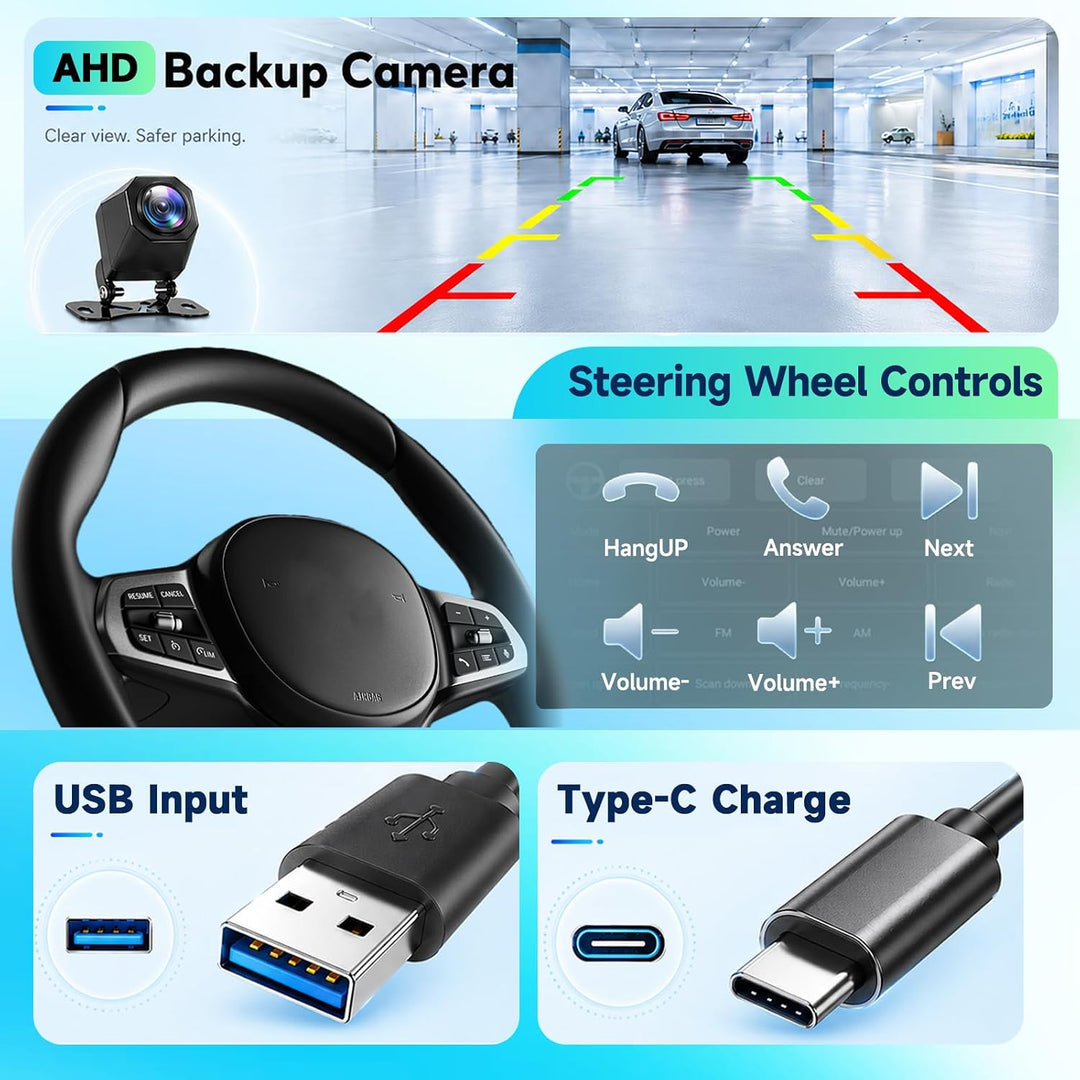 Hodozzy 8 Core 4G+64G Autoradio für Toyota Yaris 2005-2011 Wireless Carplay | Wireless Android Auto,