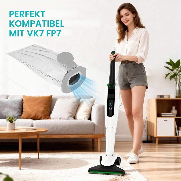 15 Stück Staubsaugerbeutel Kompatibel,für Vorwerk Staubsaugerbeutelmit für Vorwerk für Kobold VK7 FP