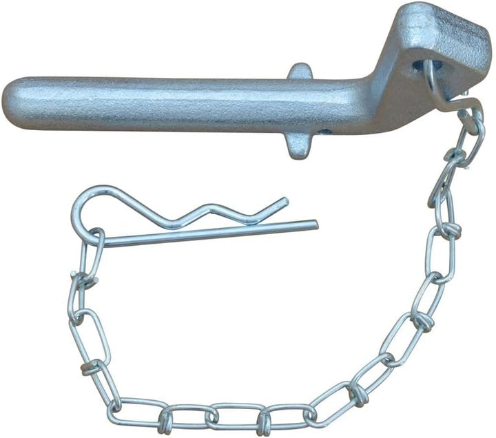 2 Stück - Steckbolzen, Bolzen, Vorsteckbolzen mit Kette und Splint 16 mm