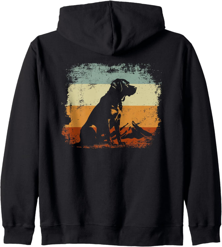 Retro Style Grosser Schweizer Sennenhund Hund Kapuzenjacke