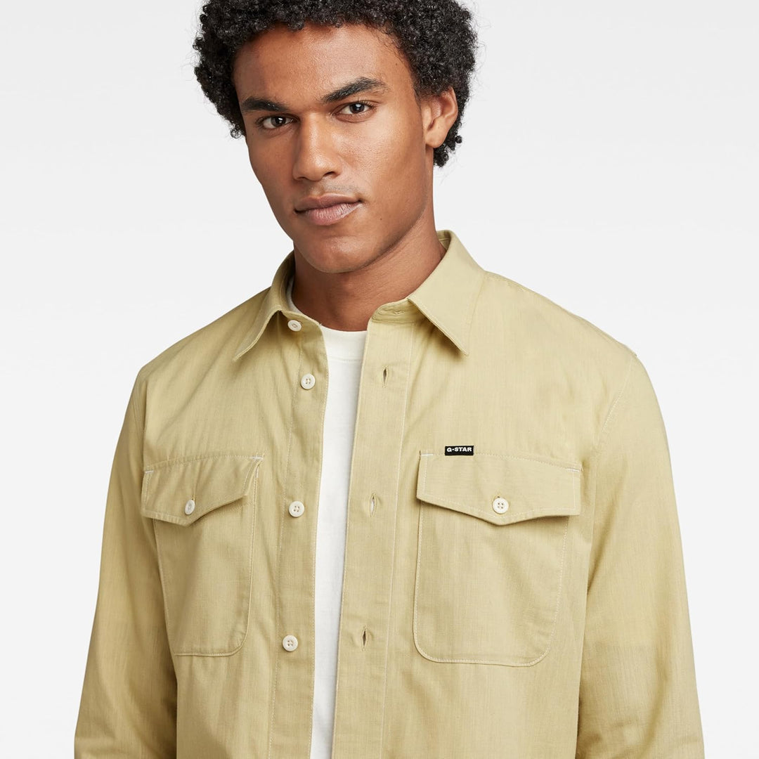G-Star RAW Herren Marine Slim Ls Shirts XL Grün (Leek Green D20165-d187-d613), XL Gr&#xFC;n (Leek Gr