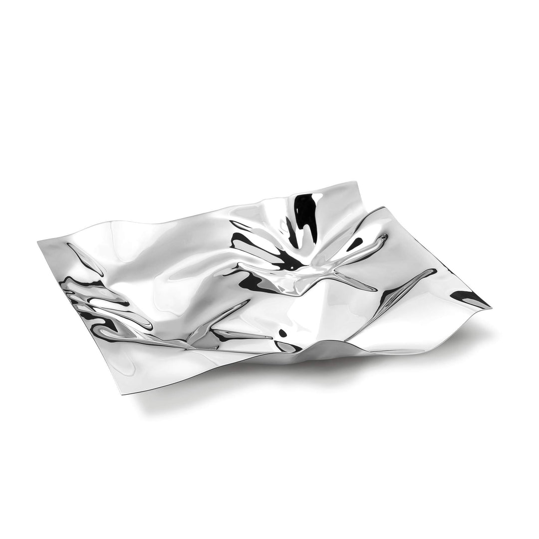 Georg Jensen GJ 083479 Panton Dish mittel, Edelstahl, Stainless Steel, 39 x 31,5 x 7,3 cm 39 x 31.5