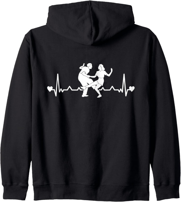 Boogie Woogie Tanzschaukel im 60er-Jahre-Stil, Retro-Design Kapuzenjacke