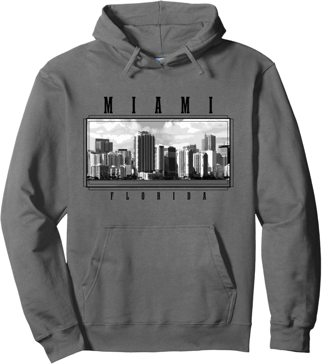 Miami Florida Vintage Skyline USA Amerika Souvenir Pullover Hoodie
