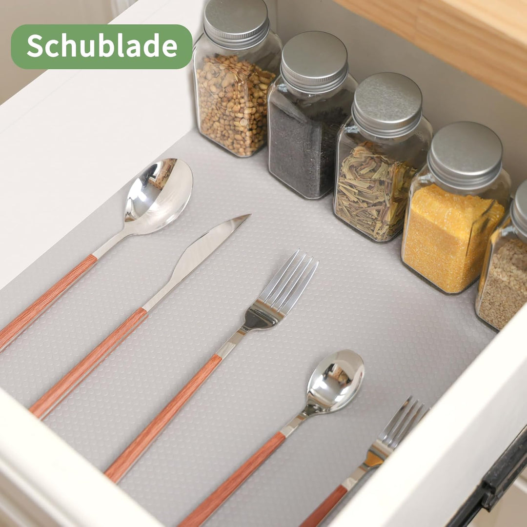 wohomuke Schubladenmatte 30x600cm küche Matte für schubladen schubladeneinlage zuschneidbar Eva Kühl