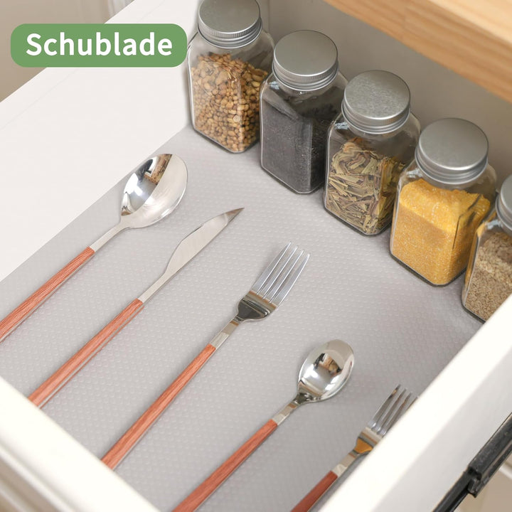 wohomuke Schubladenmatte 30x600cm küche Matte für schubladen schubladeneinlage zuschneidbar Eva Kühl