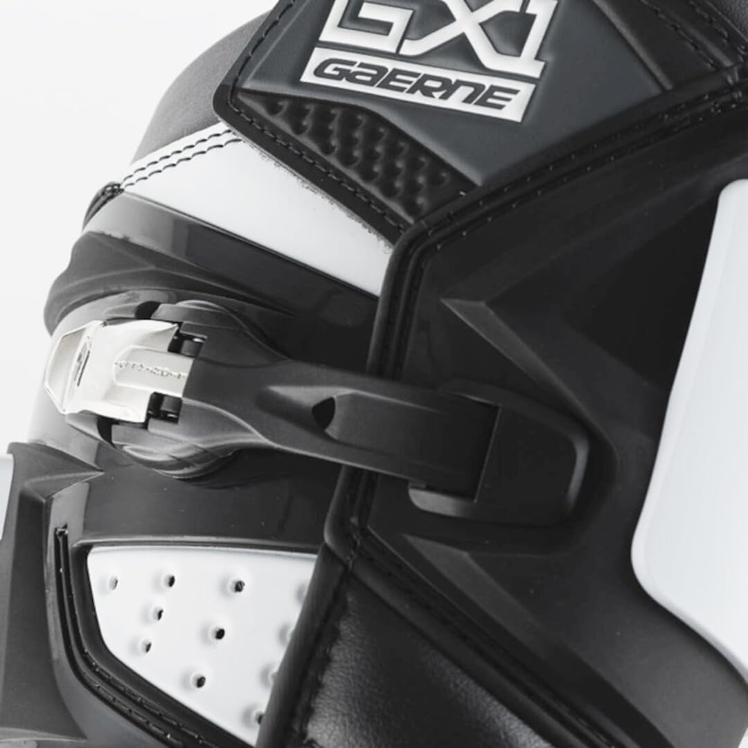 Gaerne Motocross-Stiefel GX-1 EVO Schwarz 43 EU Schwarz Weiss, 43 EU Schwarz Weiss
