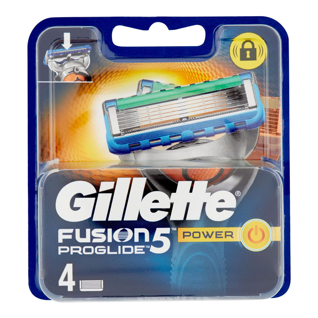 Gillette Fusion ProGlide Power Klingen, 4 Stück 4 Stück (1er Pack), 4 Stück (1er Pack)