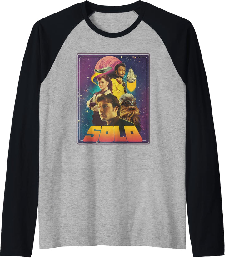 Star Wars Han Solo Movie Four Heroes Poster Raglan