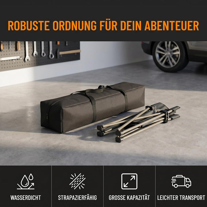 Amagogo Tragbare Zeltstangentasche, wasserabweisend, Multifunktions-Tragetasche, Camping-Organizer,