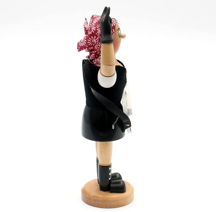 Dekohelden24 Räucherfrau als Rock Lady, ca. 19 cm, 521102, Rock Lady