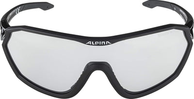 ALPINA S-WAY V - Selbsttönende, Bruchfeste & Beschlagfreie Sport- & Fahrradbrille Mit 100% UV-Schutz