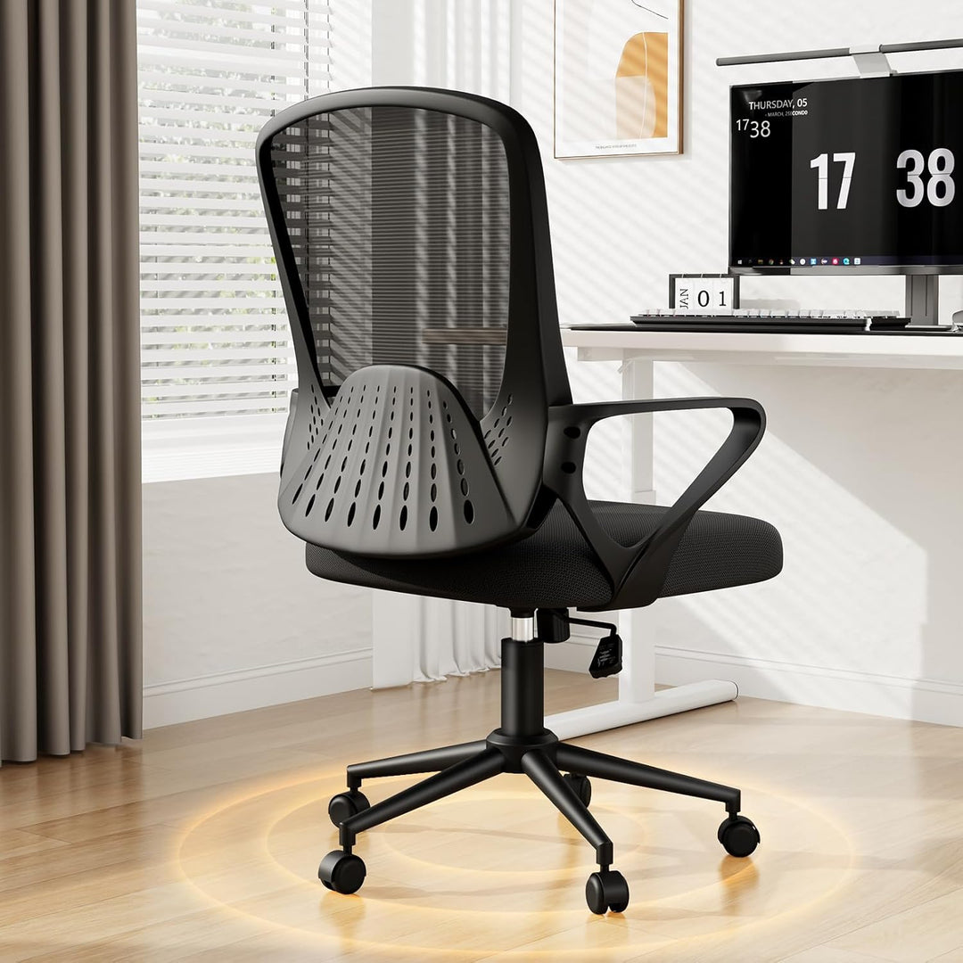naspaluro Bürostuhl, Ergonomischer Schreibtischstuhl Mit Mesh-Abdeckung, Einzigartiger Lendenwirbels