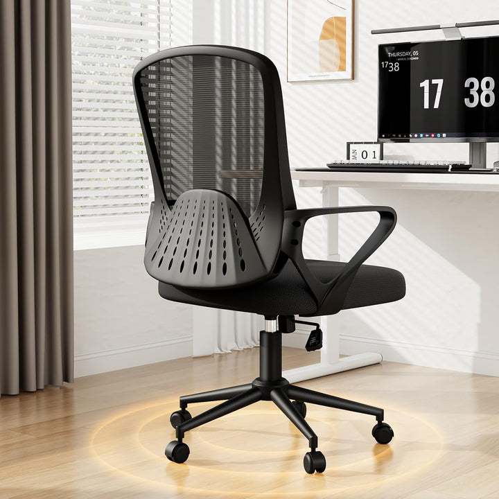 naspaluro Bürostuhl, Ergonomischer Schreibtischstuhl Mit Mesh-Abdeckung, Einzigartiger Lendenwirbels