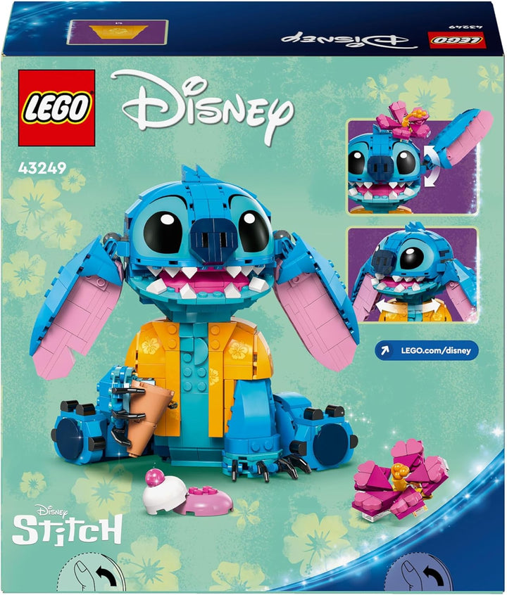 LEGO | Disney 43249 Stitch, Jeu de Construction pour Enfants, Cornet de Glace et Figurine Single, Si