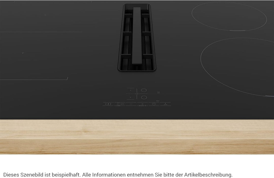 Bosch PVS811B16E Serie 4, Einbau-Induktionskochfeld mit integriertem Belüftungssystem 80 cm Aufputzm