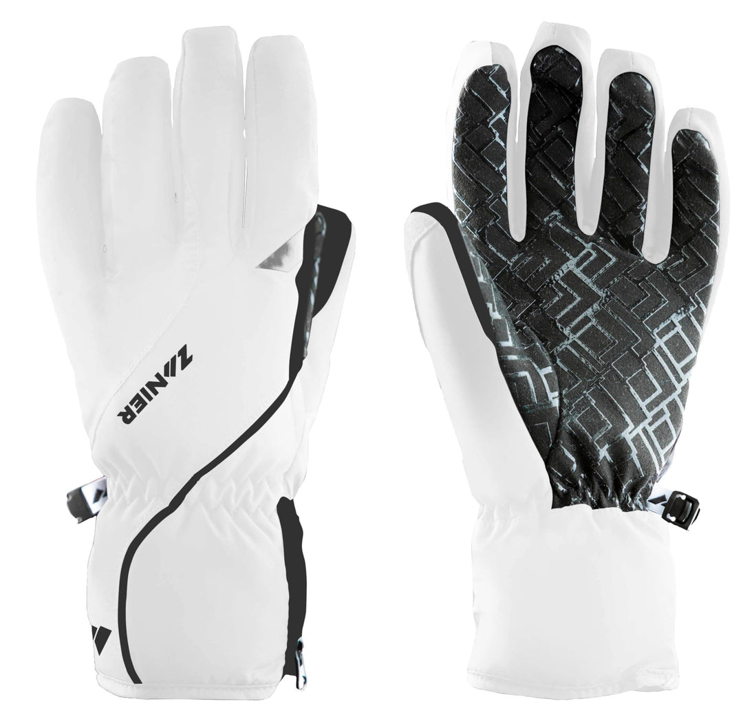 Zanier-Damen-Handschuhe-SEEFELD.STX 7 Weiss, Schwarz, 7 Weiss, Schwarz