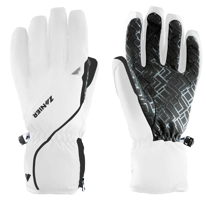 Zanier-Damen-Handschuhe-SEEFELD.STX 7 Weiss, Schwarz, 7 Weiss, Schwarz
