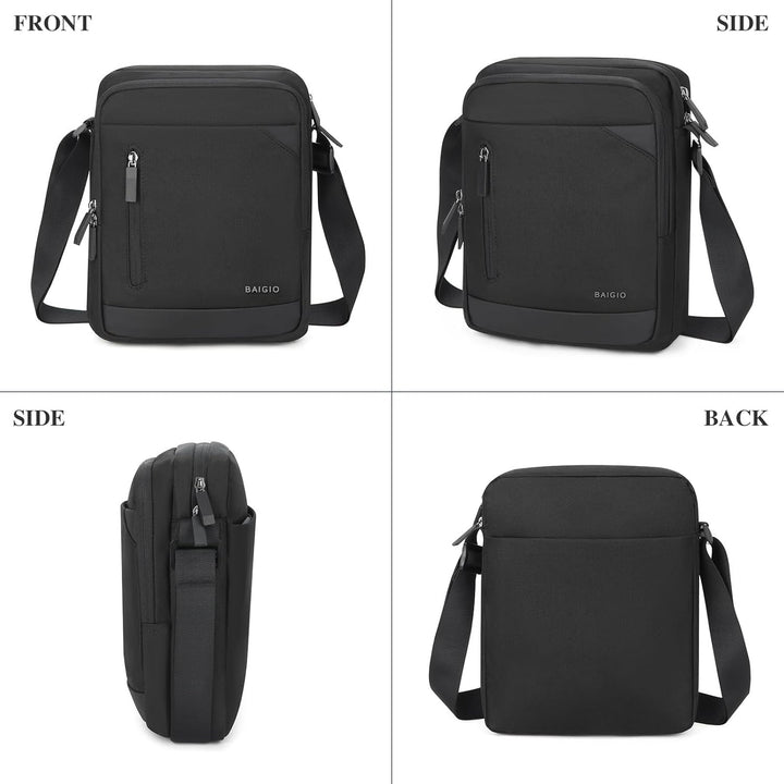 BAIGIO Herren Umhängetasche Tablet iPad bis 11 Zoll, Schultertasche Herrentasche zum Umhängen Crossb