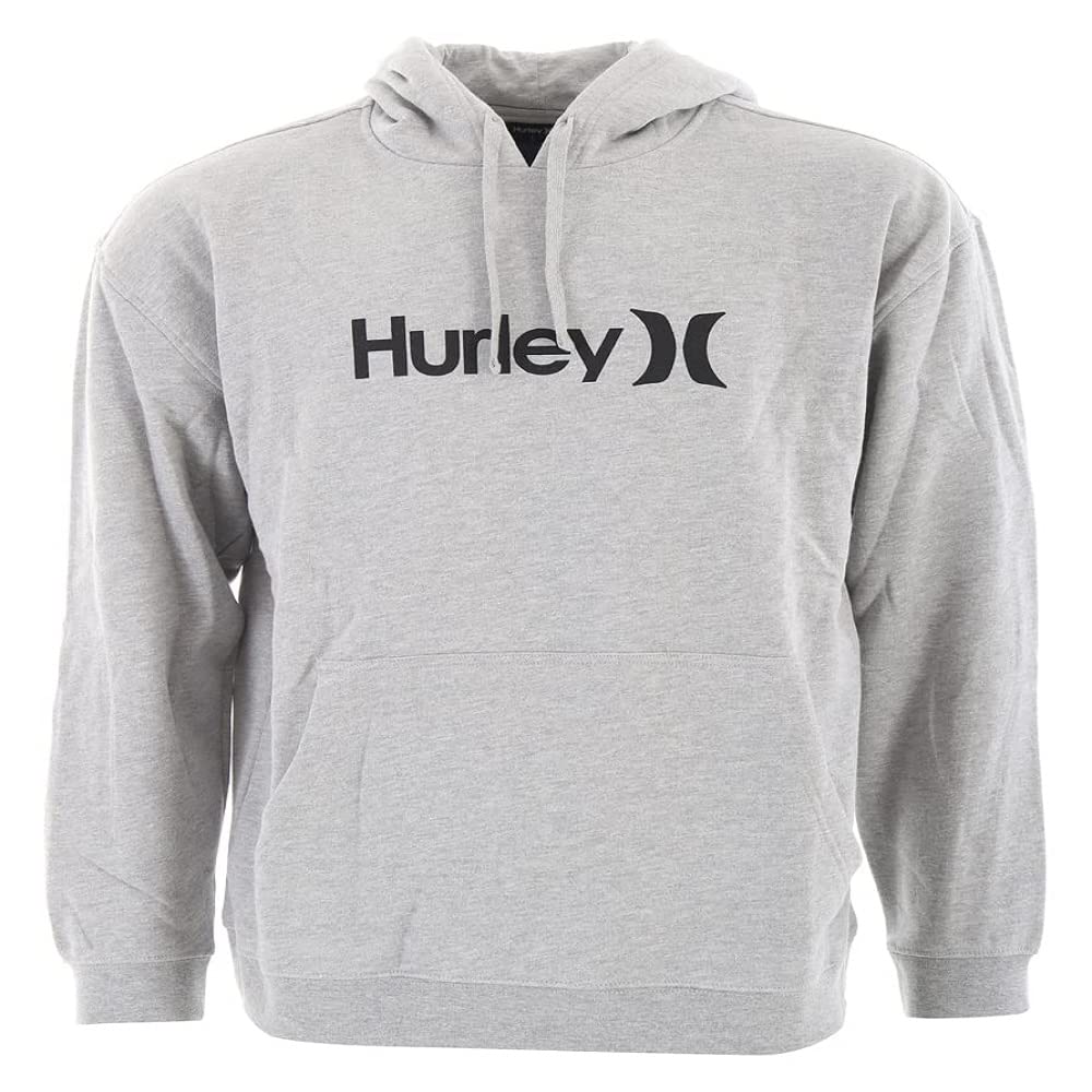 Hurley Herren M OAO Solid Core Po Fleece Sweatshirt S Dk Grau Htr, S Dk Grau Htr