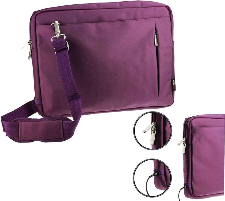 Navitech Lila Wasserfeste Tasche – Kompatibel mit dem OAKCASTLE DVD175 15.6 Zoll Portable In-Car DVD