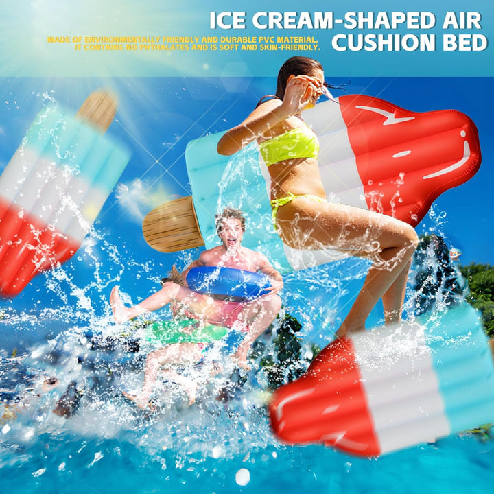 ACTOYS Luftmatratze Wasser Erwachsene Kinder, Luftmatratze Pool Aufblasbare, Aufblasbare Schwimmbett