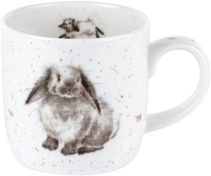 Wrendale Designs Royal Worcester Tasse Collection Hasen und Kaninchen, 4 Stück