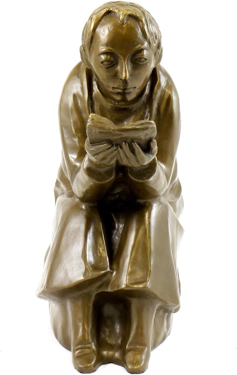 Kunst & Ambiente - Der Buchleser (1936) - Ernst Barlach Skulptur - Echte Bronze signiert - Bronzefig